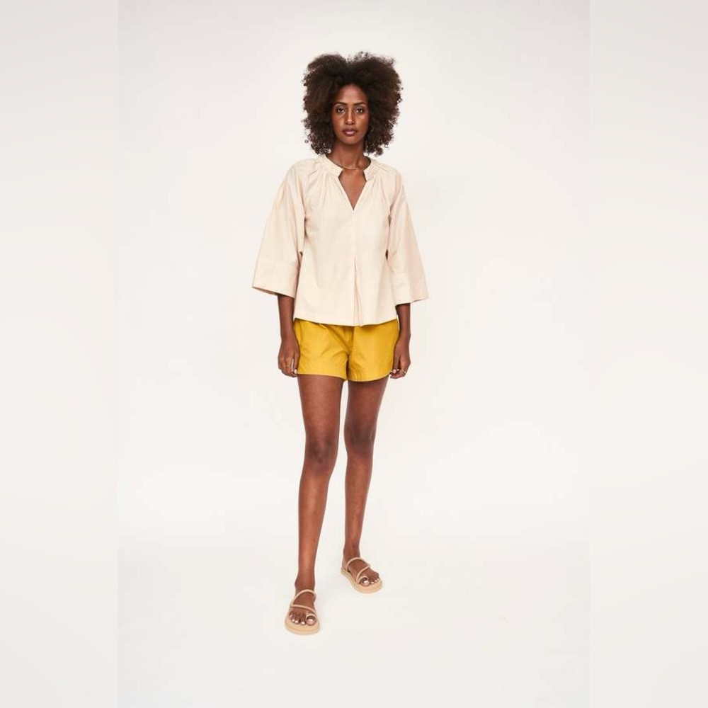 MIRTH palm spring top blouse cream white size XS NWT cottage core peasant boho